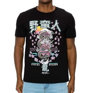 Men’s Blossom Savage Dragon Graphic Tee: Ring of Fire Clothing - Size M